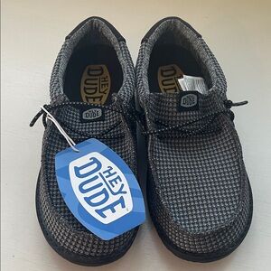 Hey Dude BOYS Charcoal and Black Casual Shoes